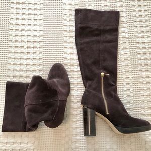 Knee-High, Suede Boots - image 1